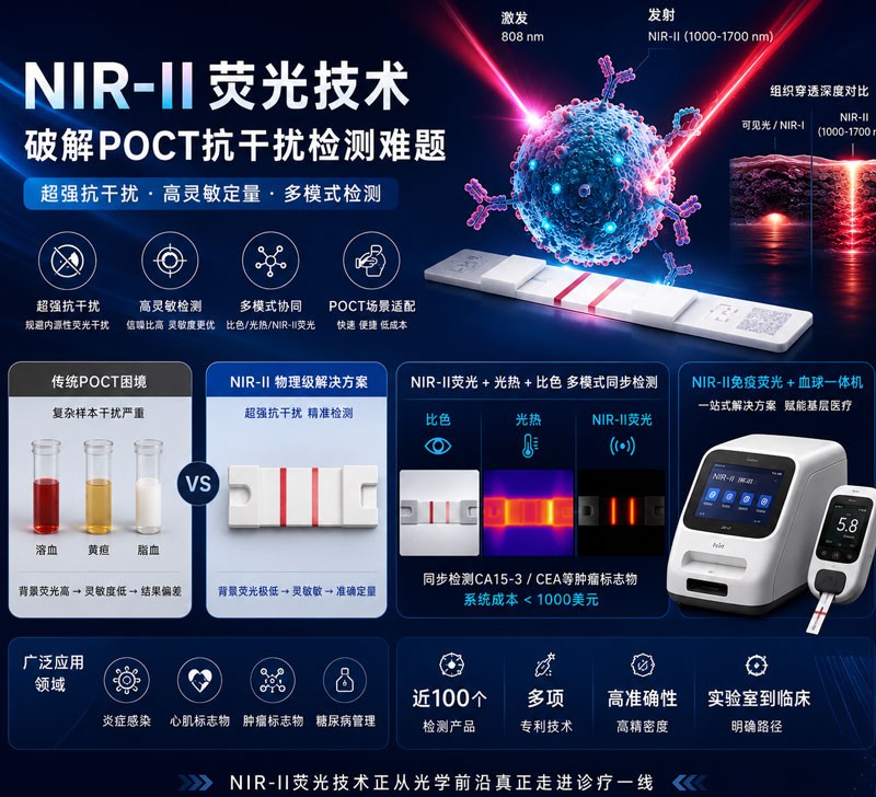 从“光学奇迹”到临床利器：NIR-II荧光技术如何破解POCT检测难题
